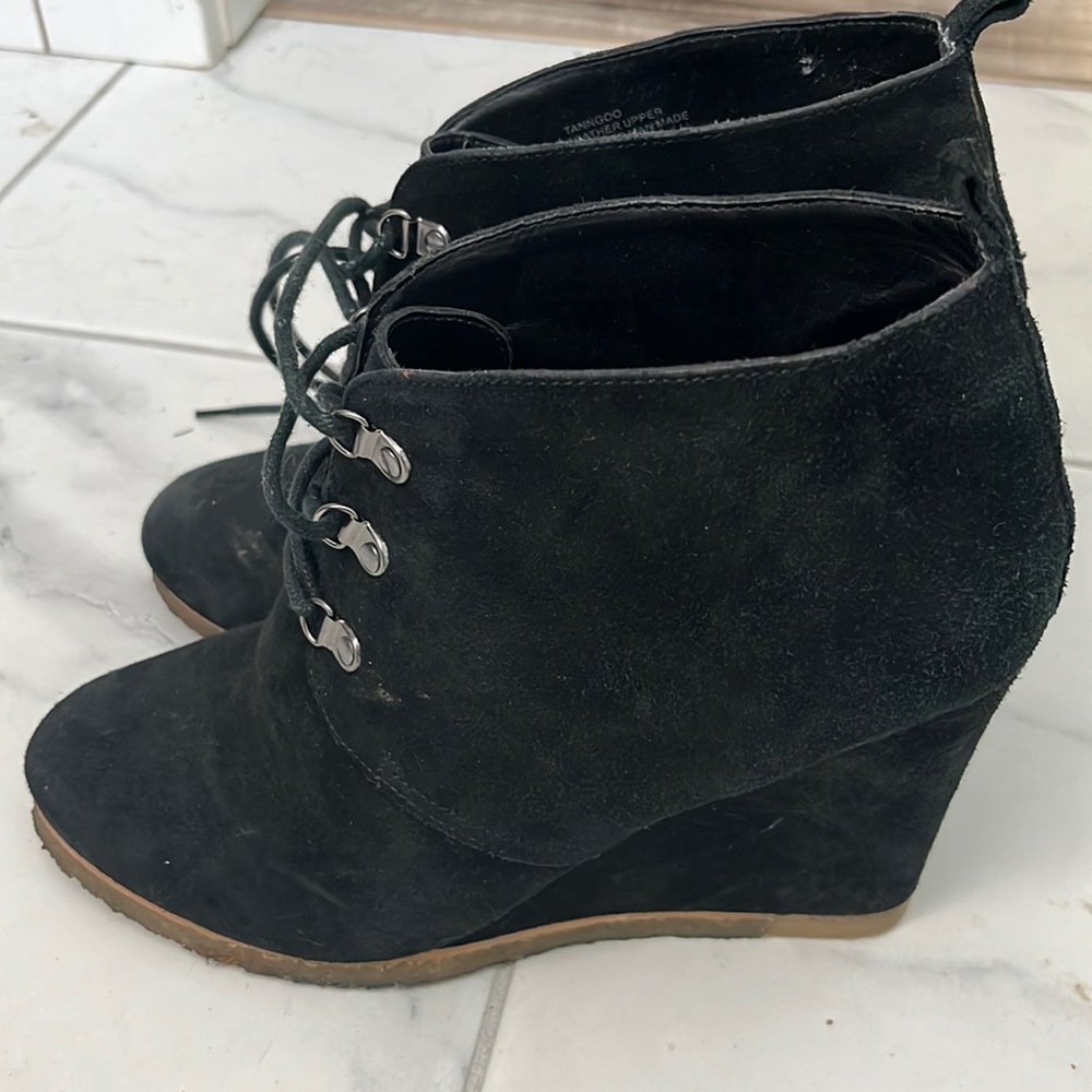 Black Suede Steve Madden Booties
